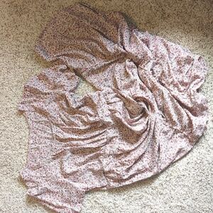 Long pink floral dress